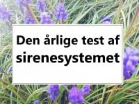 Årlig test af sirener