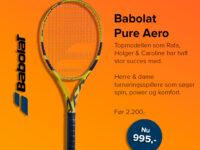 Babolat Pure Aero bestsellere til ½ pris m. prisgaranti